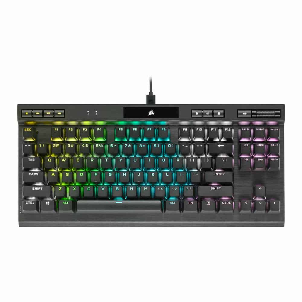 (image for) Corsair K70 RGB TKL CHAMPION SERIES Cherry MX Mechanical Refurbished Gaming Keyboard